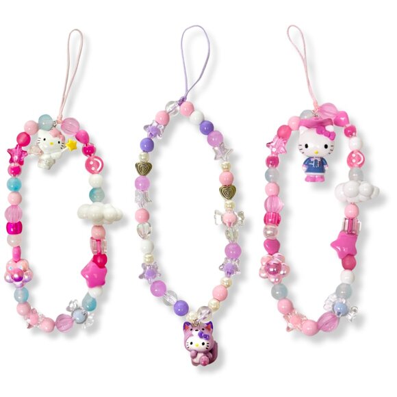 Hello Kitty Phone Strap Charms Set - Picture 1 of 1